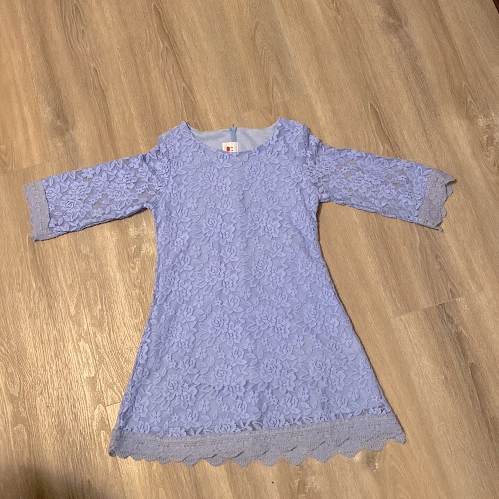 light blue dress